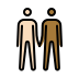 men holding hands, light skin tone, medium-dark skin tone